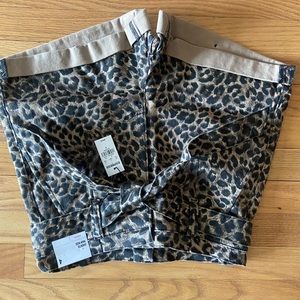 Express leopard print shorts